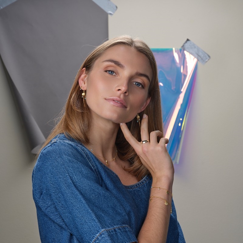 Nordahl Jewellery Ørehængere forgyldt sølv SEASIDE52